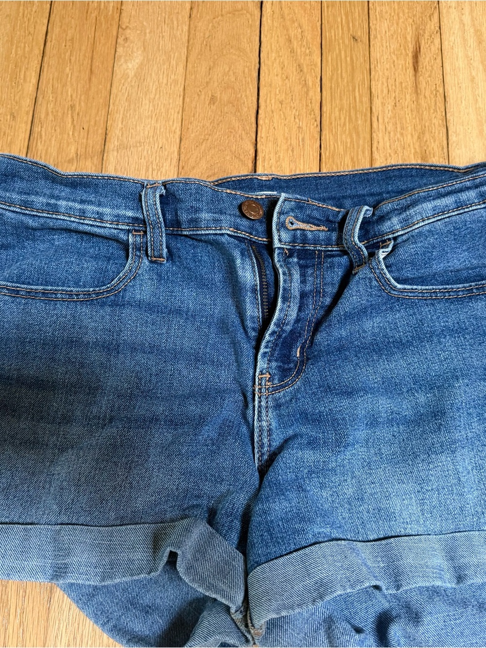Classic Blue Denim Women's Shorts